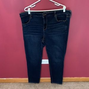 AE dark denim jegging